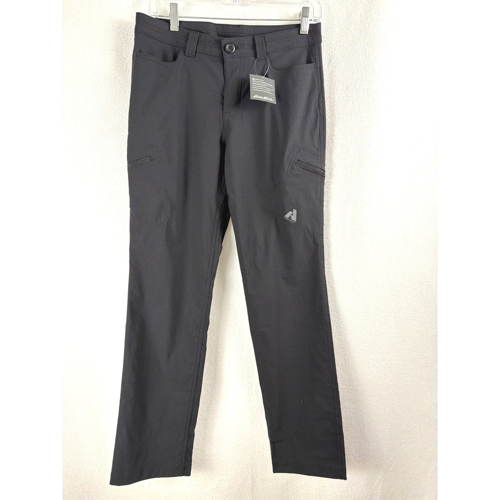 Eddie Bauer First Ascent Women Guide Pant Black Hiking Stretch Size 4 NWT